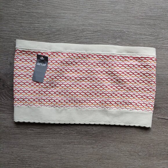 NWT Aerie Fishscale Crop Top Bandeau Medium - Picture 2 of 6